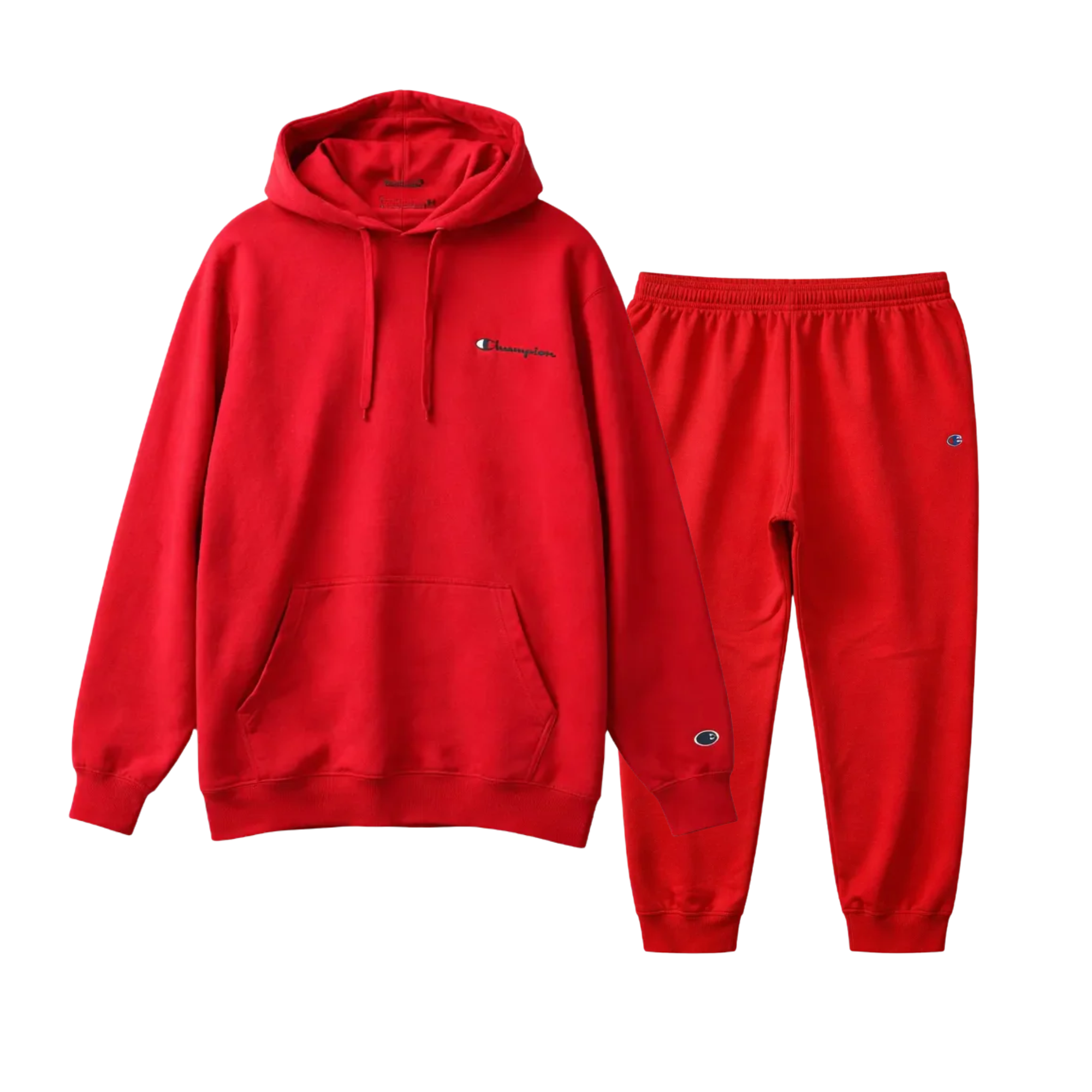 CHAMPION EMBROIDED LOGO TRACKSUIT (BIG&TALL) (RED)