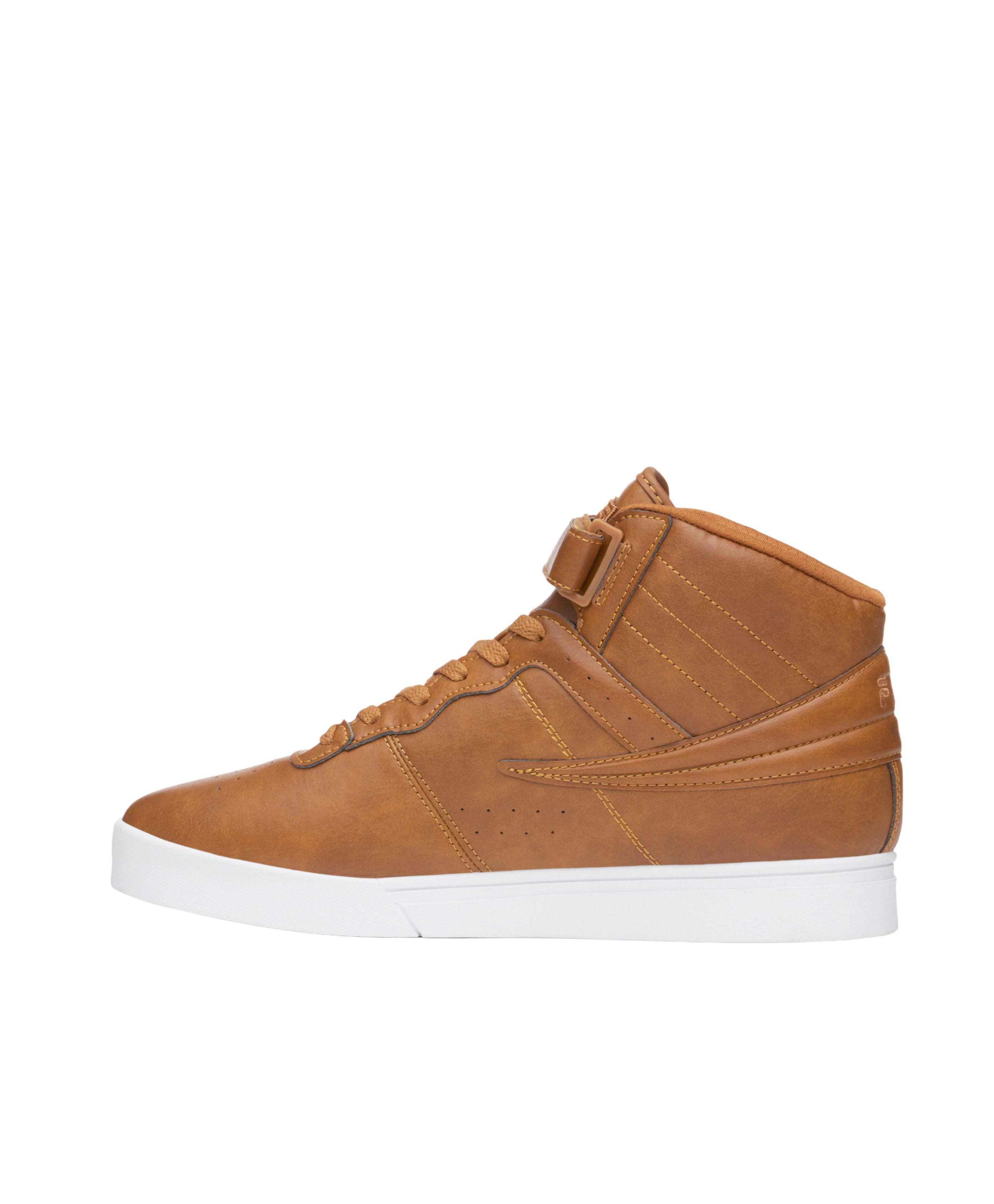 FILA MEN'S VULC 13 DISTRESS HIGH TOP SHOE (BROWN)