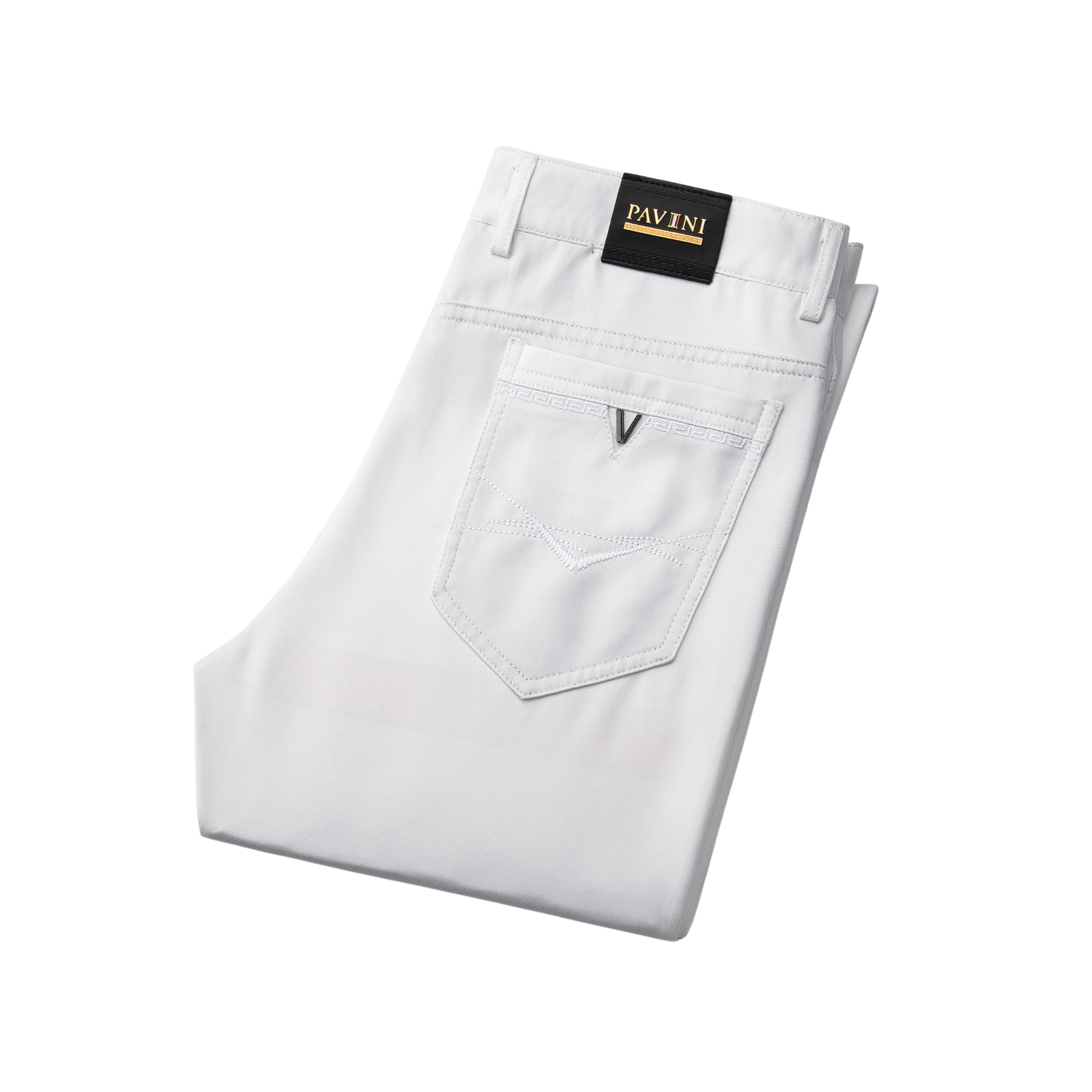 PAVINI MEN'S FORMAL PREMIUM PANTS (WHITE)
