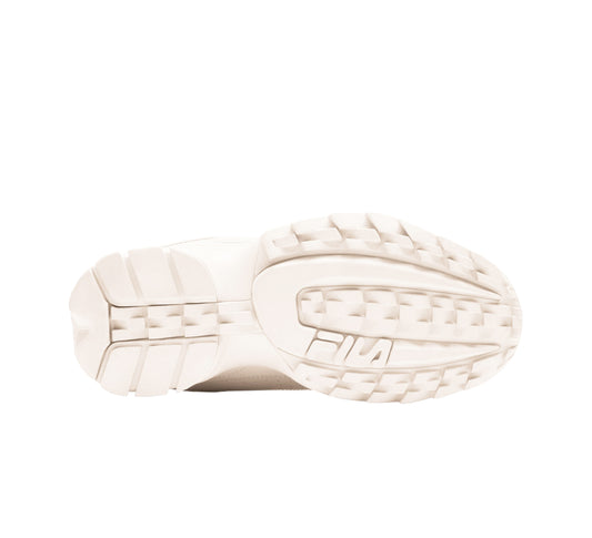 FILA WOMEN'S DISRUPTOR II PREMIUM SHOES (OFF-WHITE/CREAM)