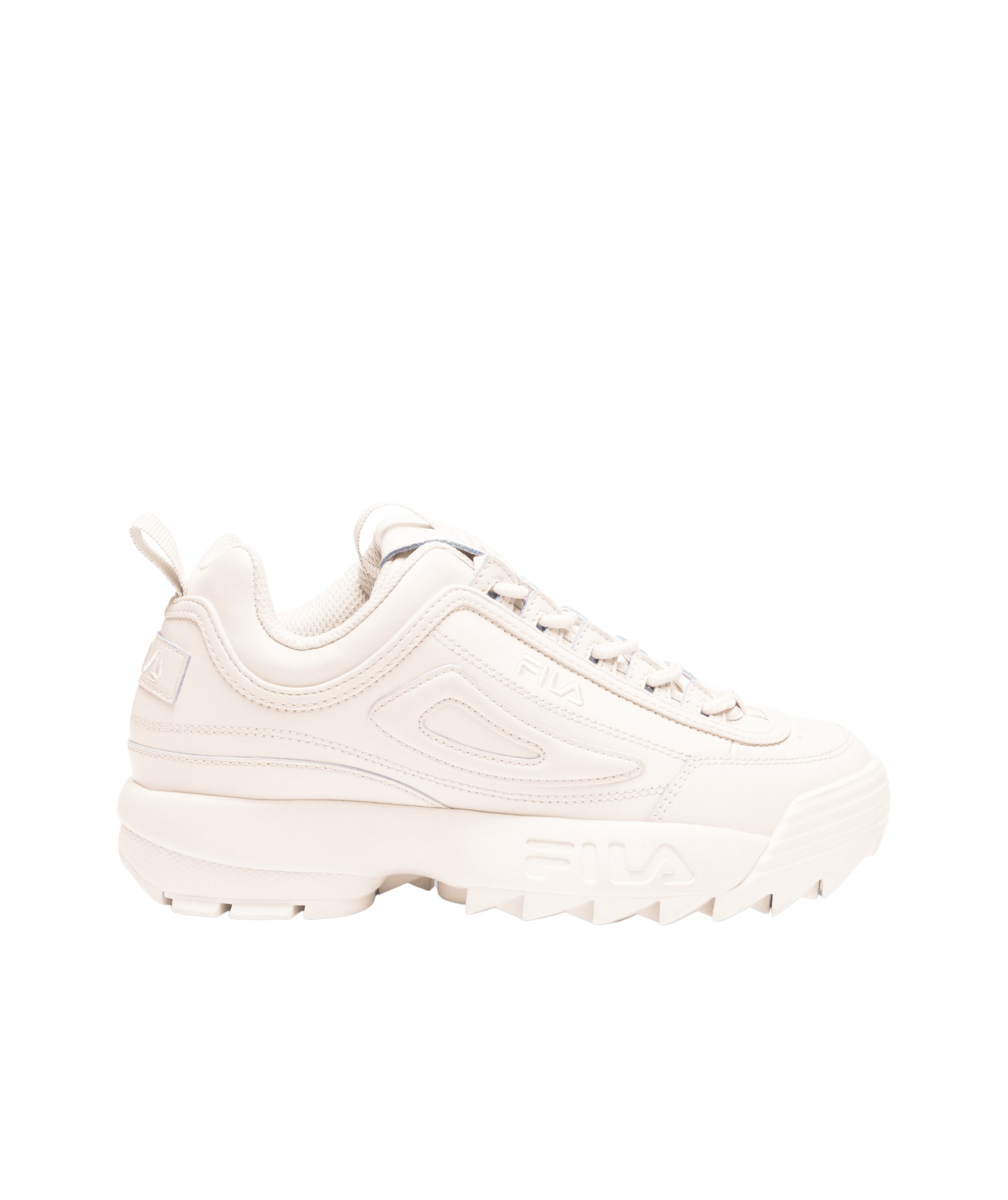 FILA WOMEN'S DISRUPTOR II PREMIUM SHOES (OFF-WHITE/CREAM)