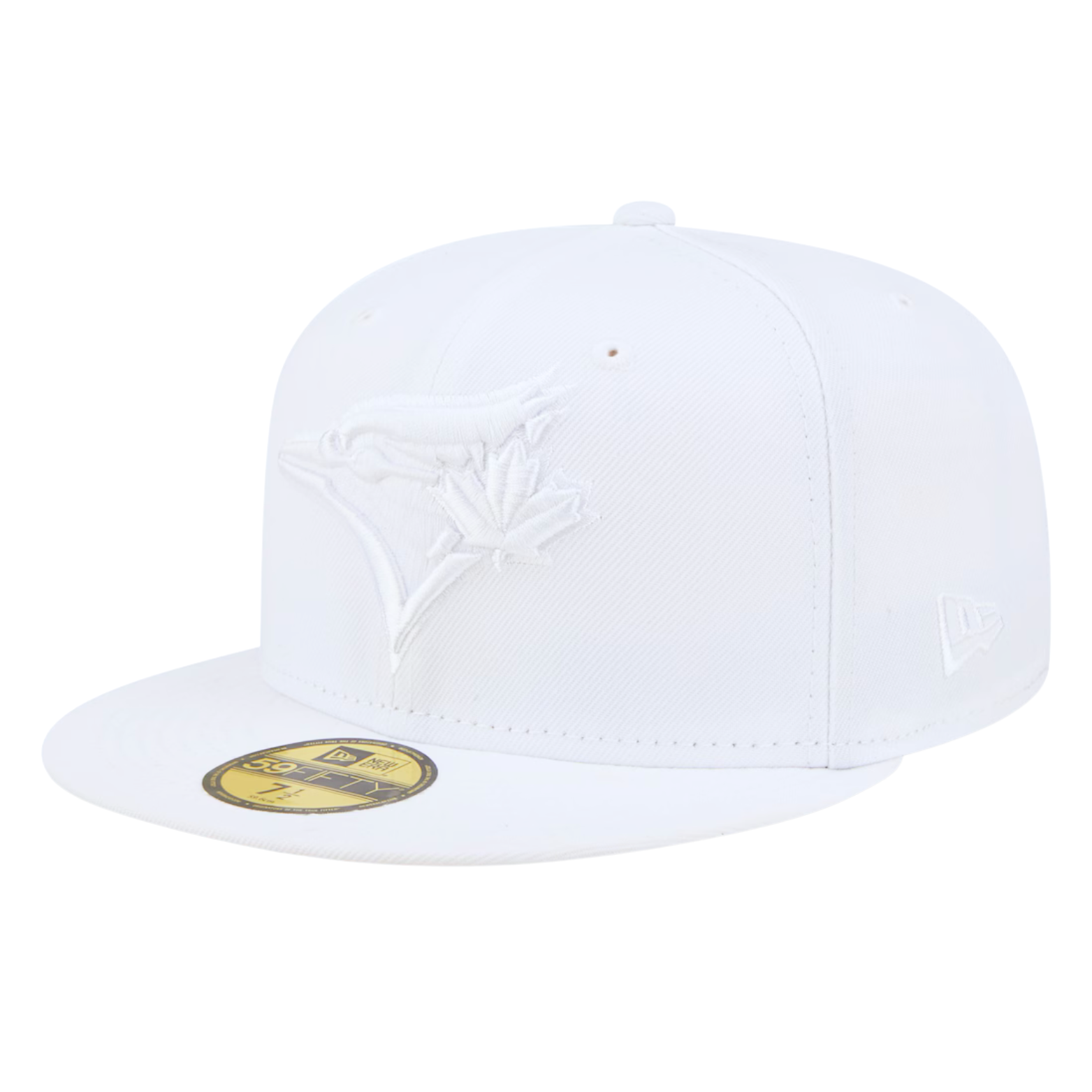 NEW ERA 59FIFTY TORONTO BLUE JAYS ALL WHITE FITTED HAT