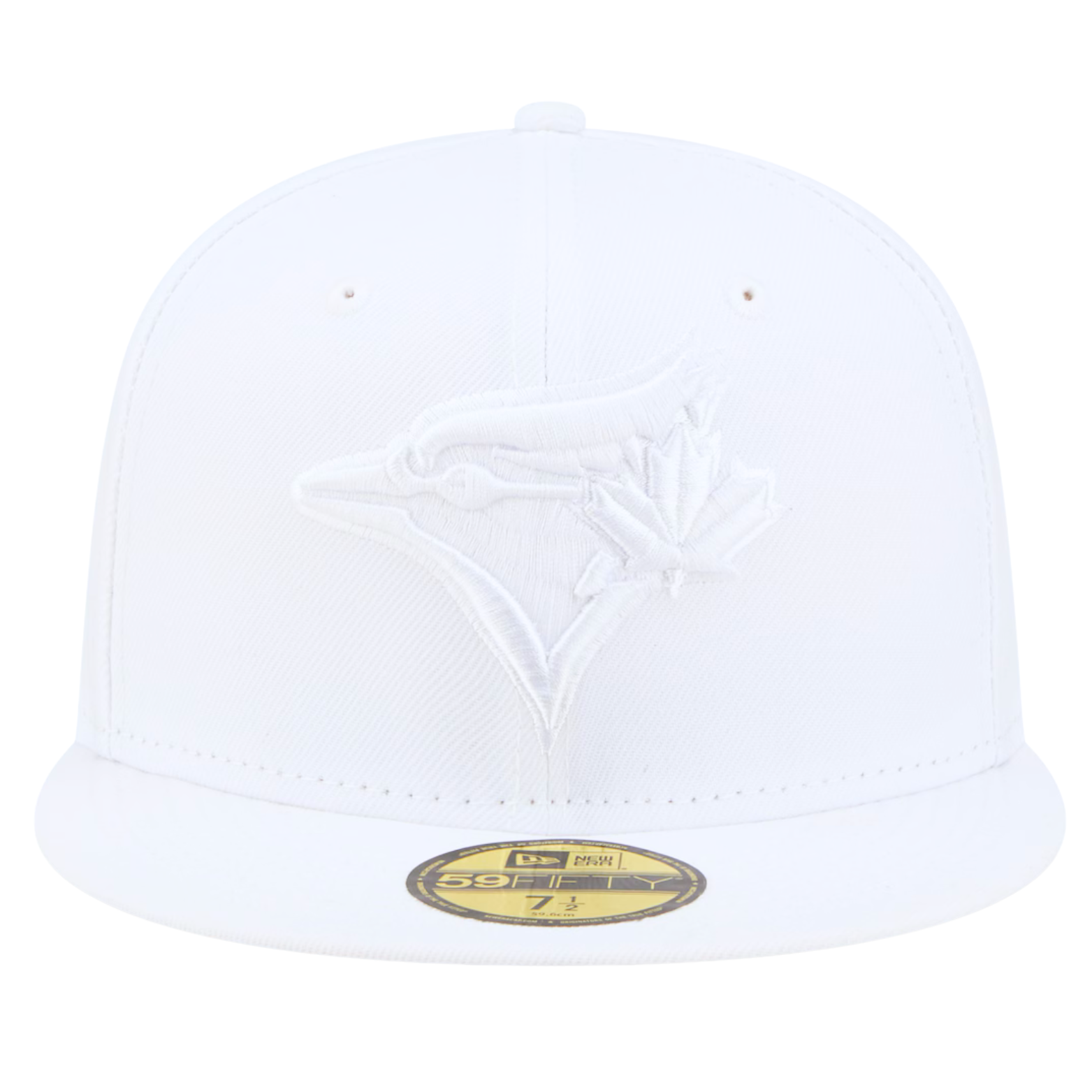 NEW ERA 59FIFTY TORONTO BLUE JAYS ALL WHITE FITTED HAT