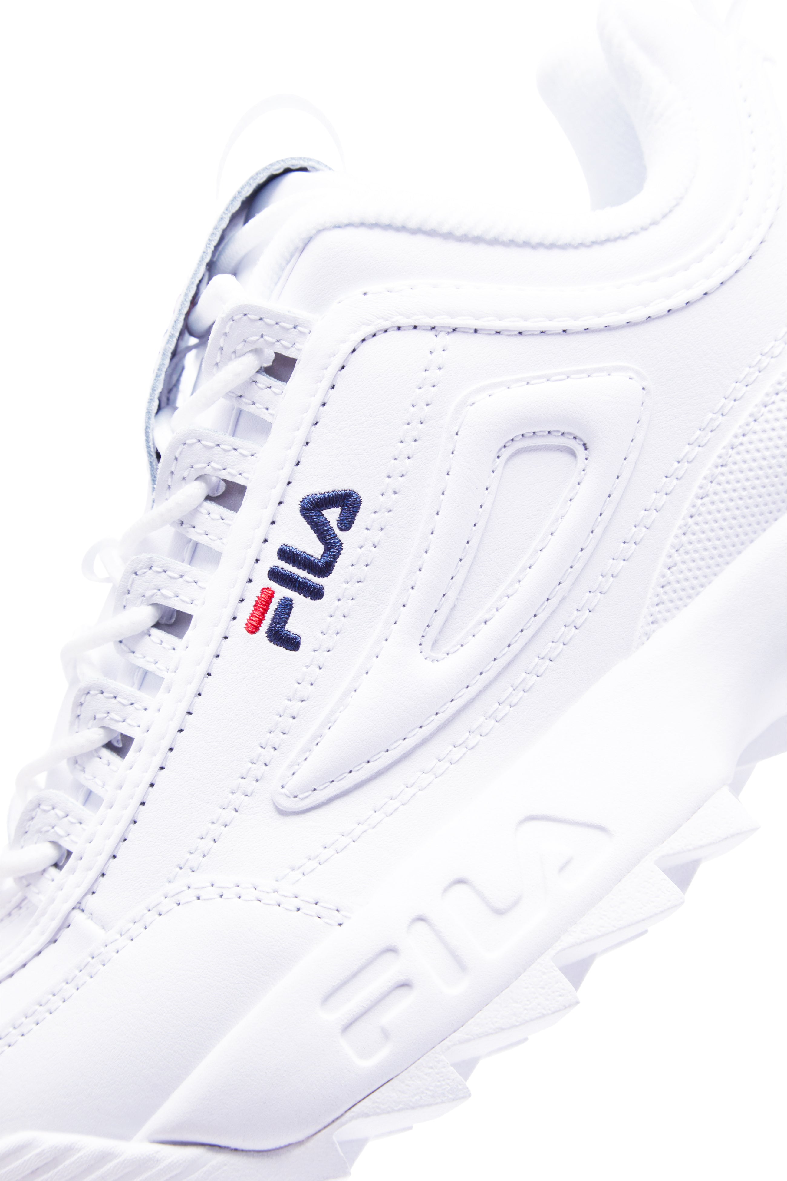 FILA WOMEN'S DISRUPTOR II PREMIUM SHOES (WHITE)