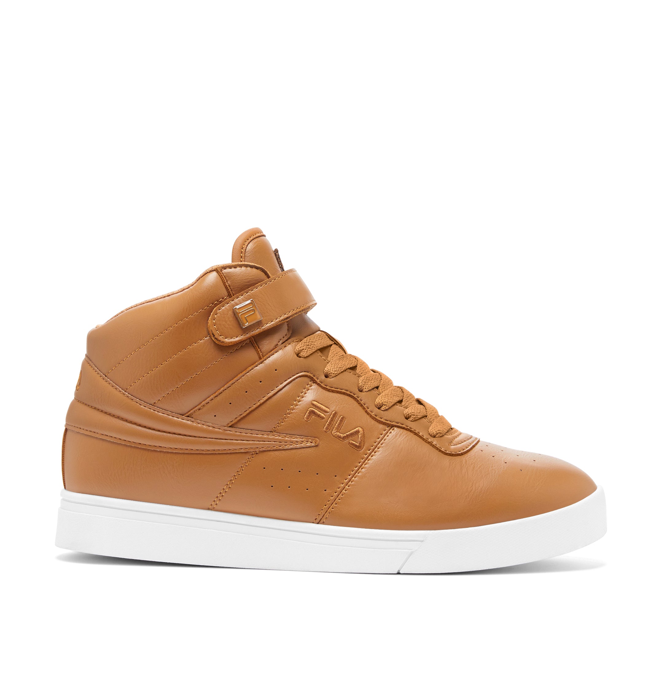 FILA MEN'S VULC 13 DISTRESS HIGH TOP SHOE (BROWN)