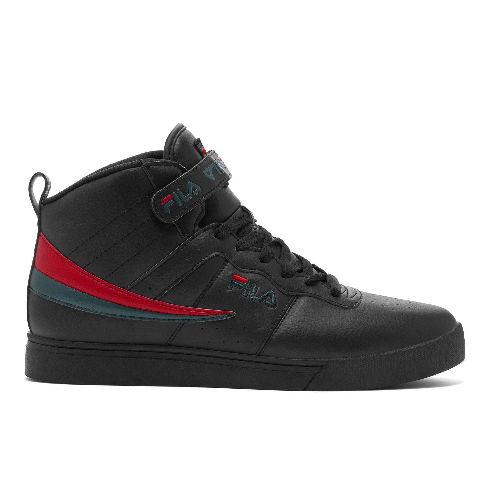 FILA VULC 13 REPEAT LOGO HIGH TOP SHOE (BLACK)