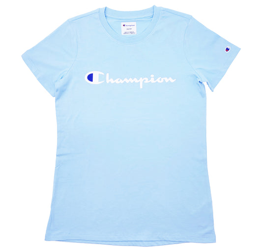 CHAMPION SCRIPT LOGO WOMEN TEE