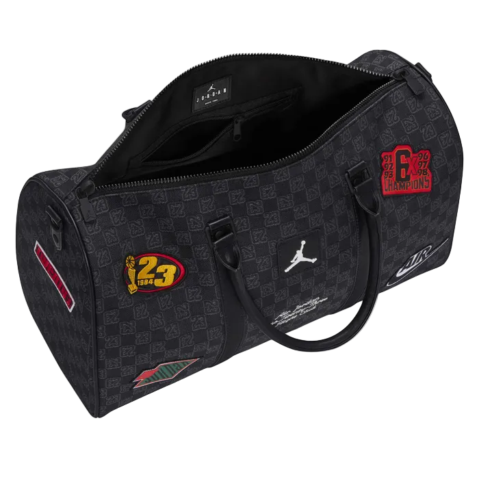JORDAN MONOGRAM BLACK DUFFEL BAG