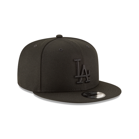 9FIFTY LOS ANGELES DODGERS ALL BLACK BASIC SNAPBACK HAT