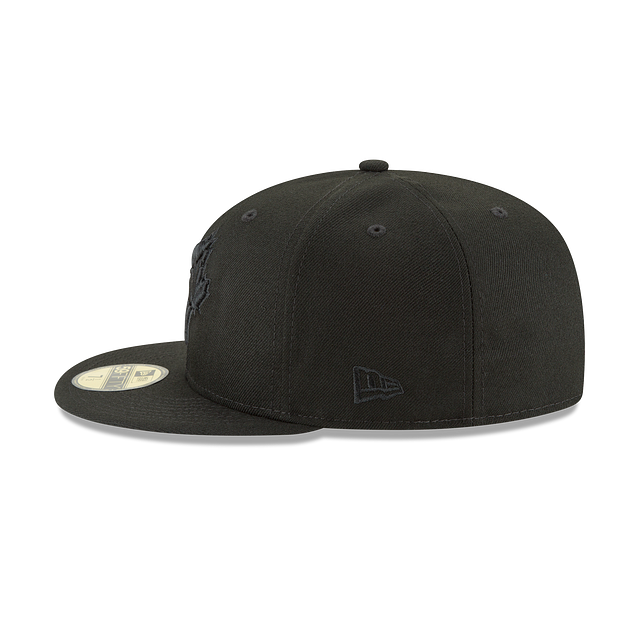 MEN'S TORONTO BLUE JAYS 5950 FITTED BLACK ON BLACK HAT
