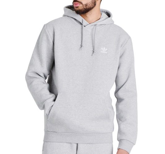 ADIDAS CORE LOGO ESSENTIAL HOODIE (GREY)