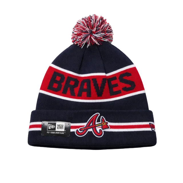 NEW ERA MLB ATLANTA BRAVES NAVY & RED TOUQUE