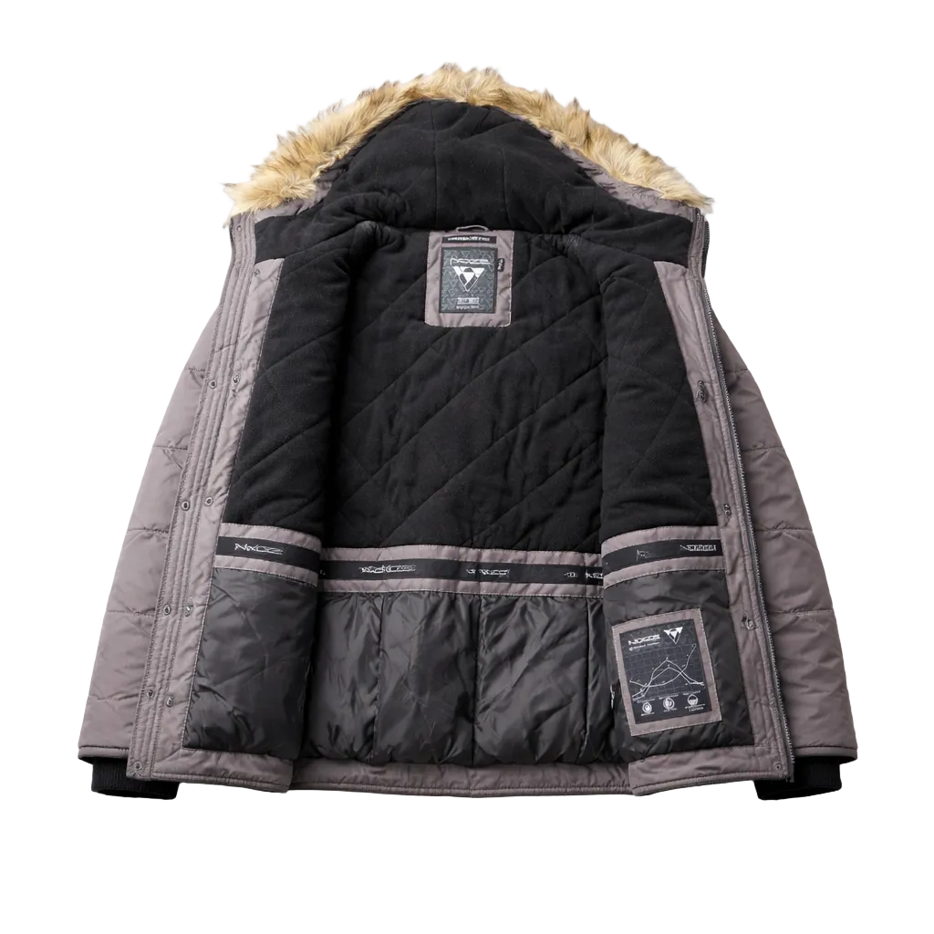 NOIZE MEN'S DANSHORE 15 GULL GREY JACKET