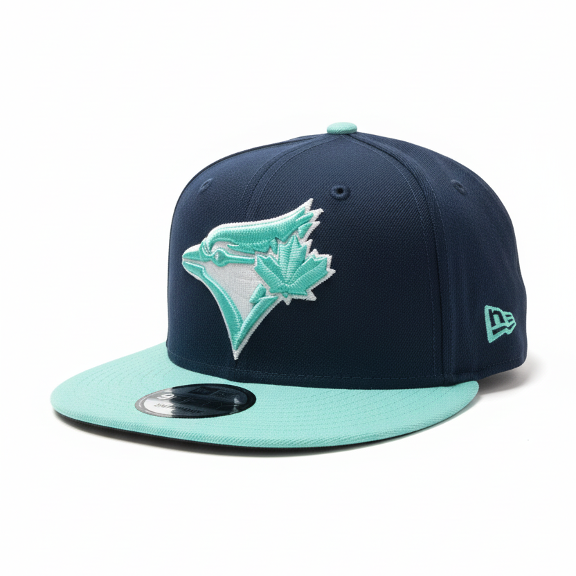 9FIFTY NEW ERA MLB TORONTO BLUE JAYS NAVY BLUE & TEAL SNAPBACK HAT