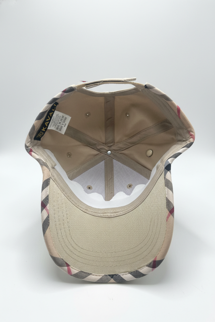 KAVALI MEN'S DESIGNER KHAKI ADJUSTABLE VELCRO CAP