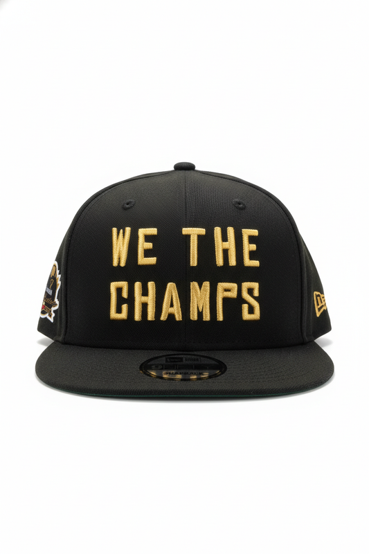 MEN'S 950 NEW ERA TORONTO RAPTORS CHAMPIONS BLACK SNAPBACK HAT