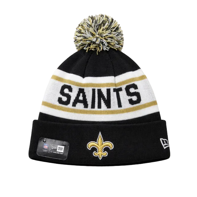 NEW ERA NFL NEW ORLEANS SAINTS BLACK/GOLD TOUQUE