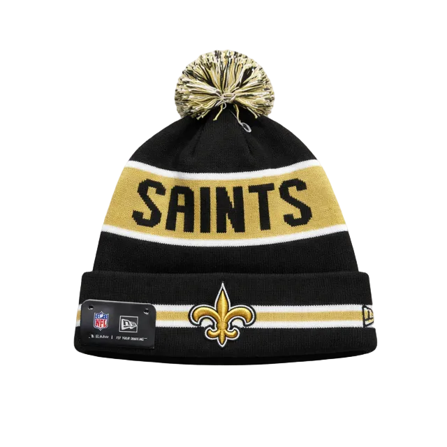 NEW ERA NFL NEW ORLEANS SAINTS BLACK/GOLD TOUQUE
