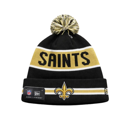 NEW ERA NFL NEW ORLEANS SAINTS BLACK/GOLD TOUQUE
