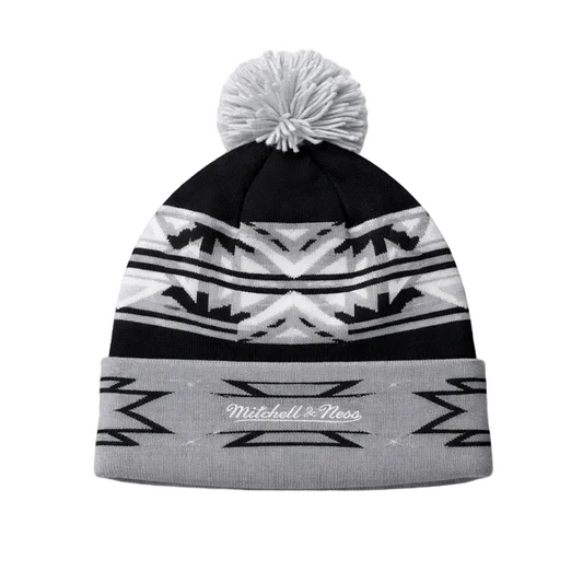 MITCHELL & NESS NBA SAN ANTONIO SPURS BLACK & GREY TOUQUE