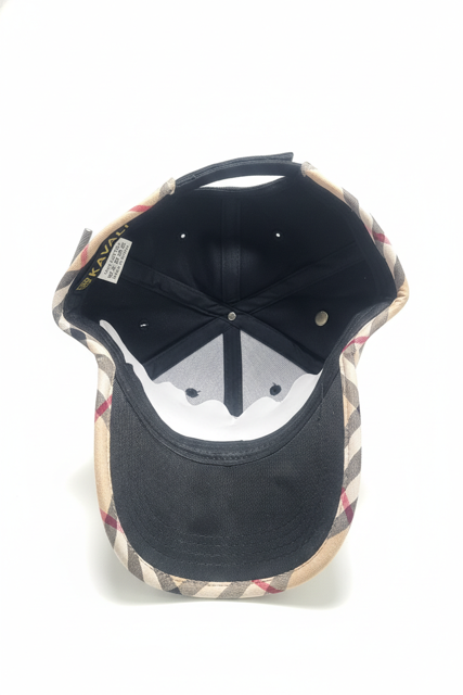 KAVALI MEN'S DESIGNER BLACK ADJUSTABLE VELCRO CAP