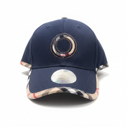 KAVALI MEN'S DESIGNER NAVY BLUE ADJUSTABLE VELCRO CAP