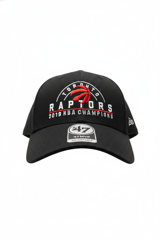 MEN'S '47 NBA TORONTO RAPTORS RED ON BLACK CAP