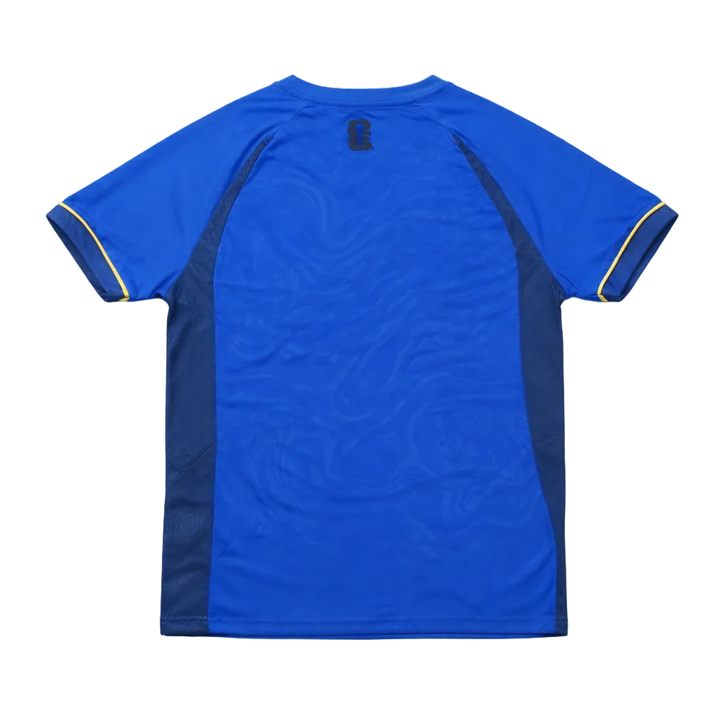 KIDS FIFA WORLD CUP 2026 ITALY NATIONAL TEAM ROYAL BLUE SOCCER JERSEY
