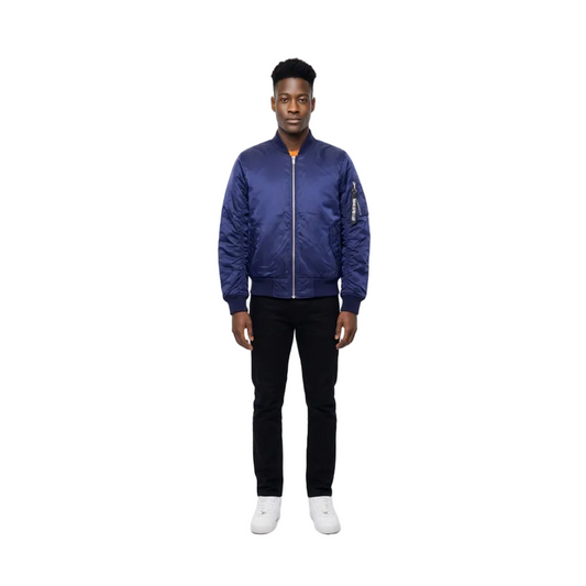 BLEECKER & MERCER MEN'S BASIC BOMBER JACKET (NAVY)
