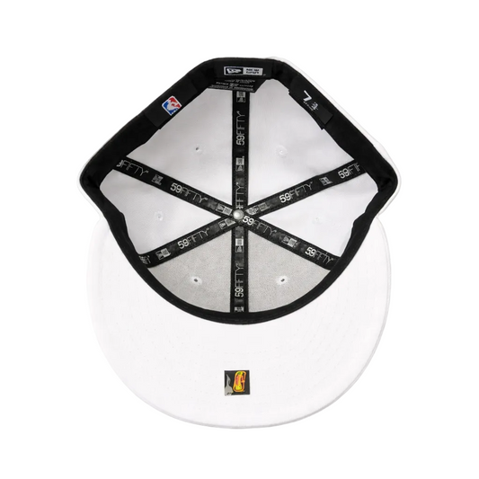 MEN'S TORONTO RAPTORS 5950 FITTED RED/GOLD LOGO ON WHITE