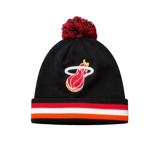 MITCHELL & NESS NBA MIAMI HEAT BLACK TOUQUE