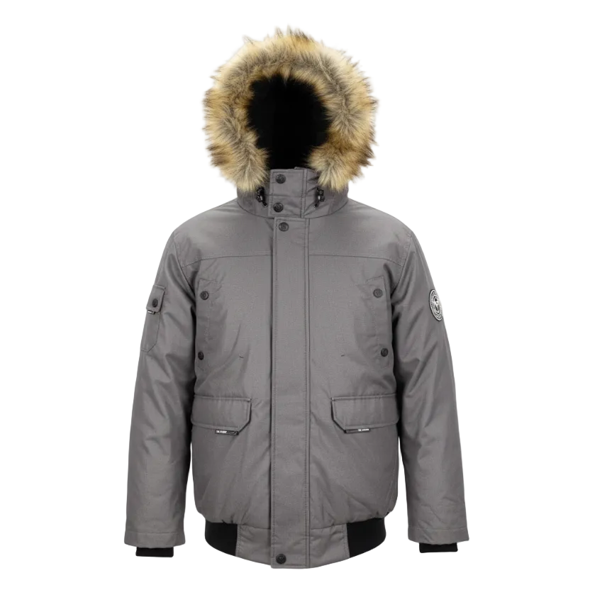 NOIZE MEN'S DANSHORE 15 GULL GREY JACKET