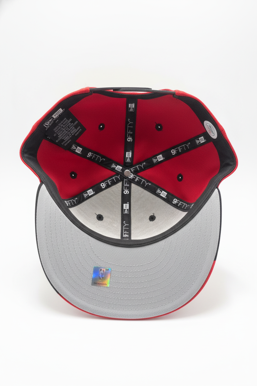 MEN'S 950 NEW ERA TORONTO RAPTORS RED/BLACK SNAPBACK HAT