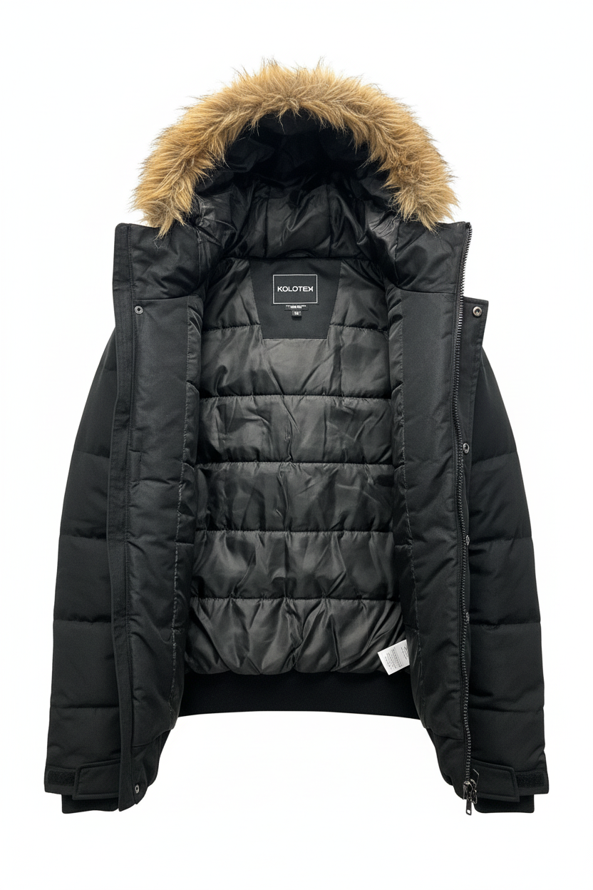 KOLDTEK MEN'S BOMBER WINTER JACKET (BLACK)