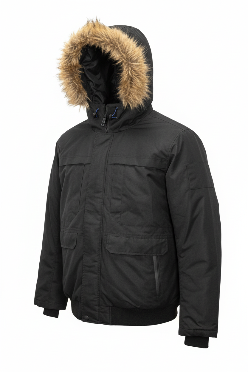 KOLDTEK MEN'S BOMBER WINTER JACKET (BLACK)