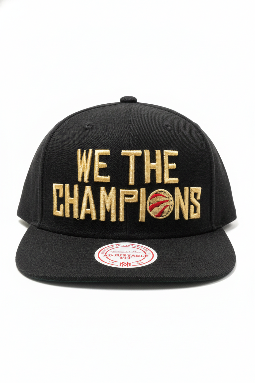 NEW ERA 9FIFTY NBA 2019 WE THE CHAMPIONS TORONTO RAPTORS BLACK/GOLD SNAPBACK HAT
