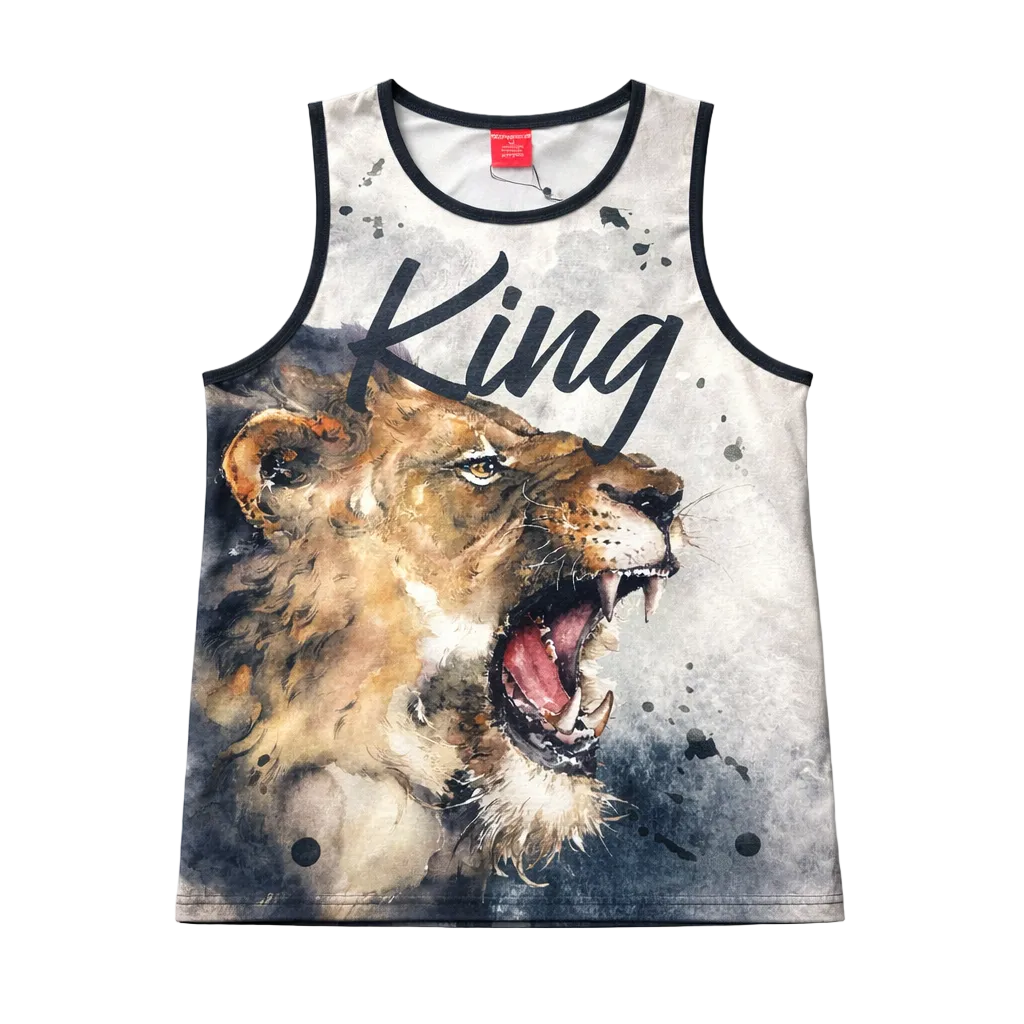 VICTORIOUS LION KING SUBLIMATION TANK TOP