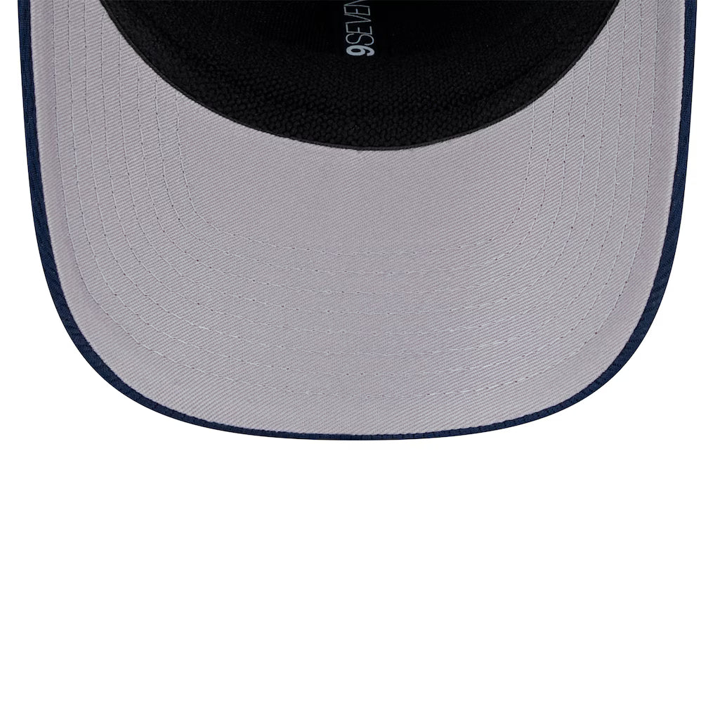 9SEVENTY MEN'S NEW ERA NFL DALLAS COWBOYS NAVY BLUE ADVENTURE PATCHED STRETCH-SNAP ADJUSTABLE HAT