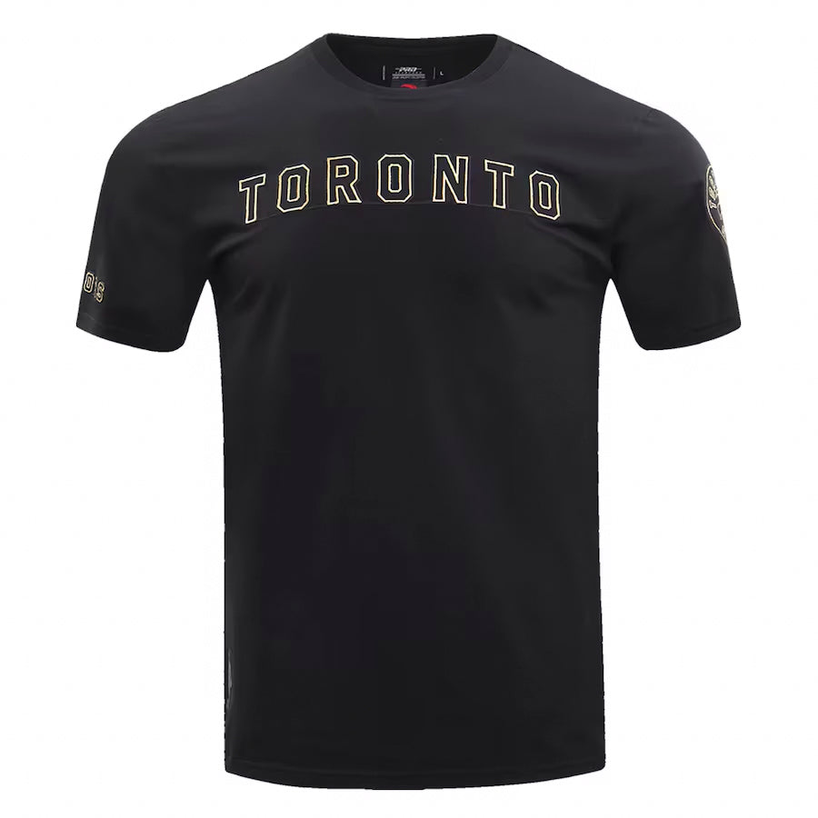 PRO STANDARD NBA TORONTO RAPTORS BLACK/GOLD MEN'S T-SHIRT