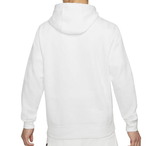 NIKE SPORTSWEAR CLUB FLEECE ZIP-UP PULLOVER HOODIE (WHITE)