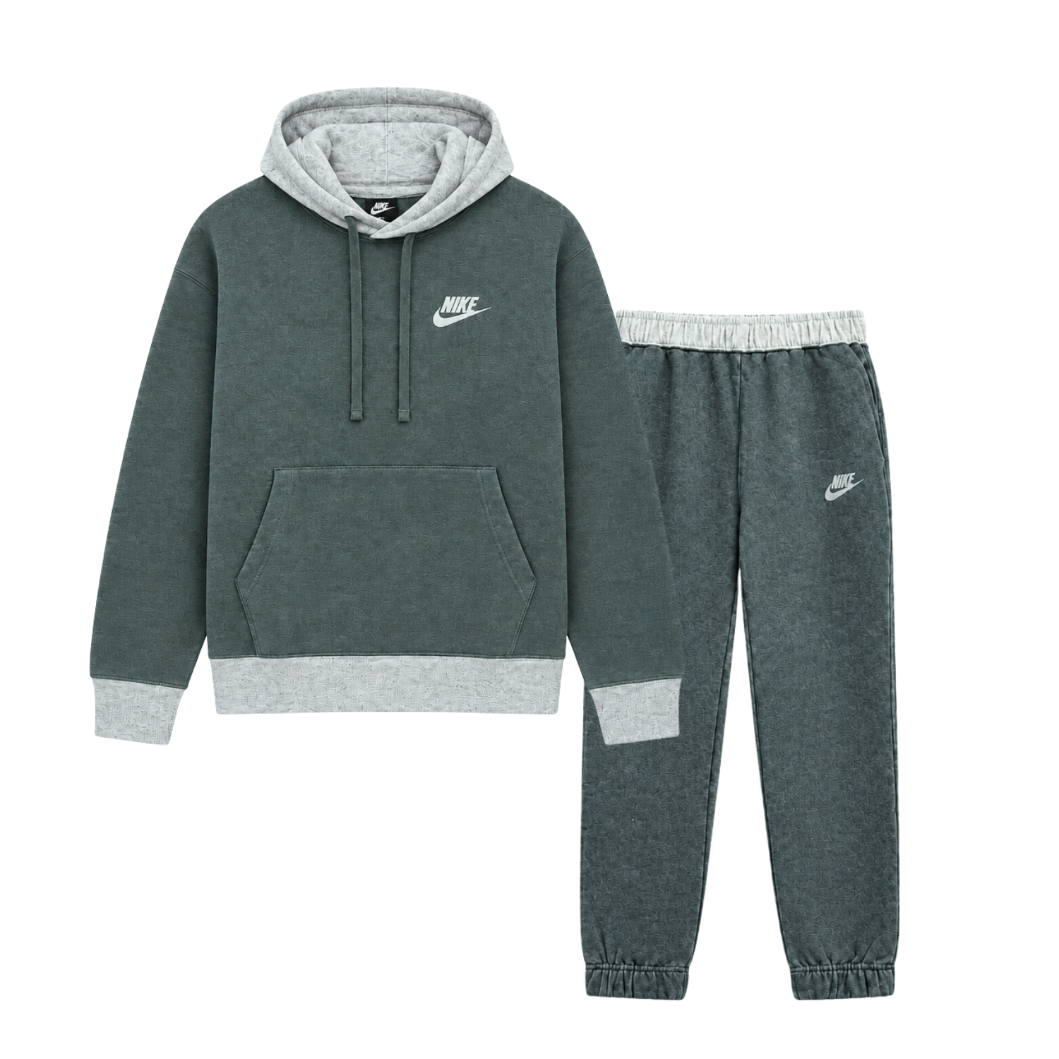 NIKE 2 PIECE SWOOSH LOGO TRACKSET (OLIVE)