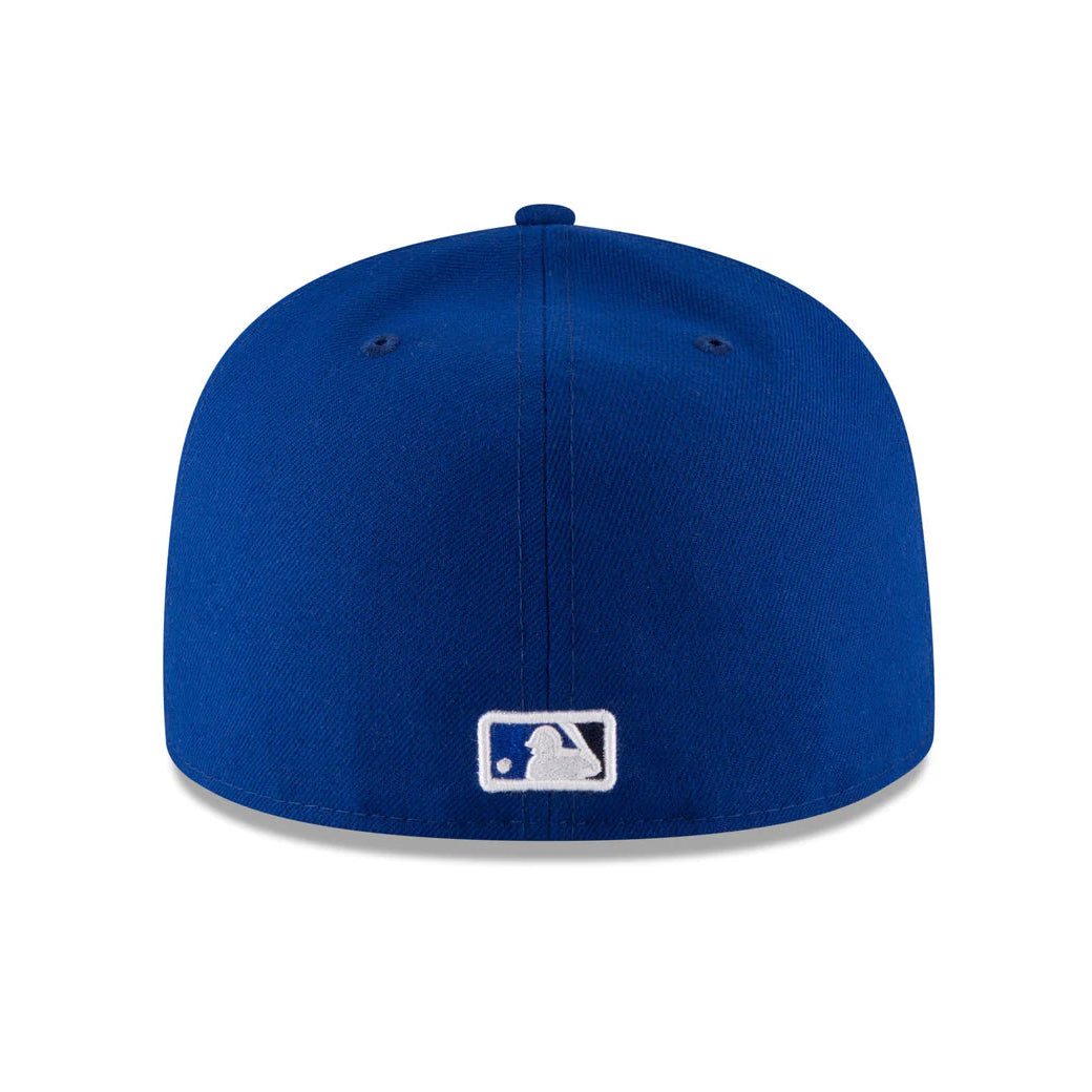 59FIFTY NEW ERA MEN'S MLB TORONTO BLUE JAYS ALTERNATE 3 AUTHENTIC COLLECTION ON-FIELD WHITE/ROYAL BLUE FITTED HAT