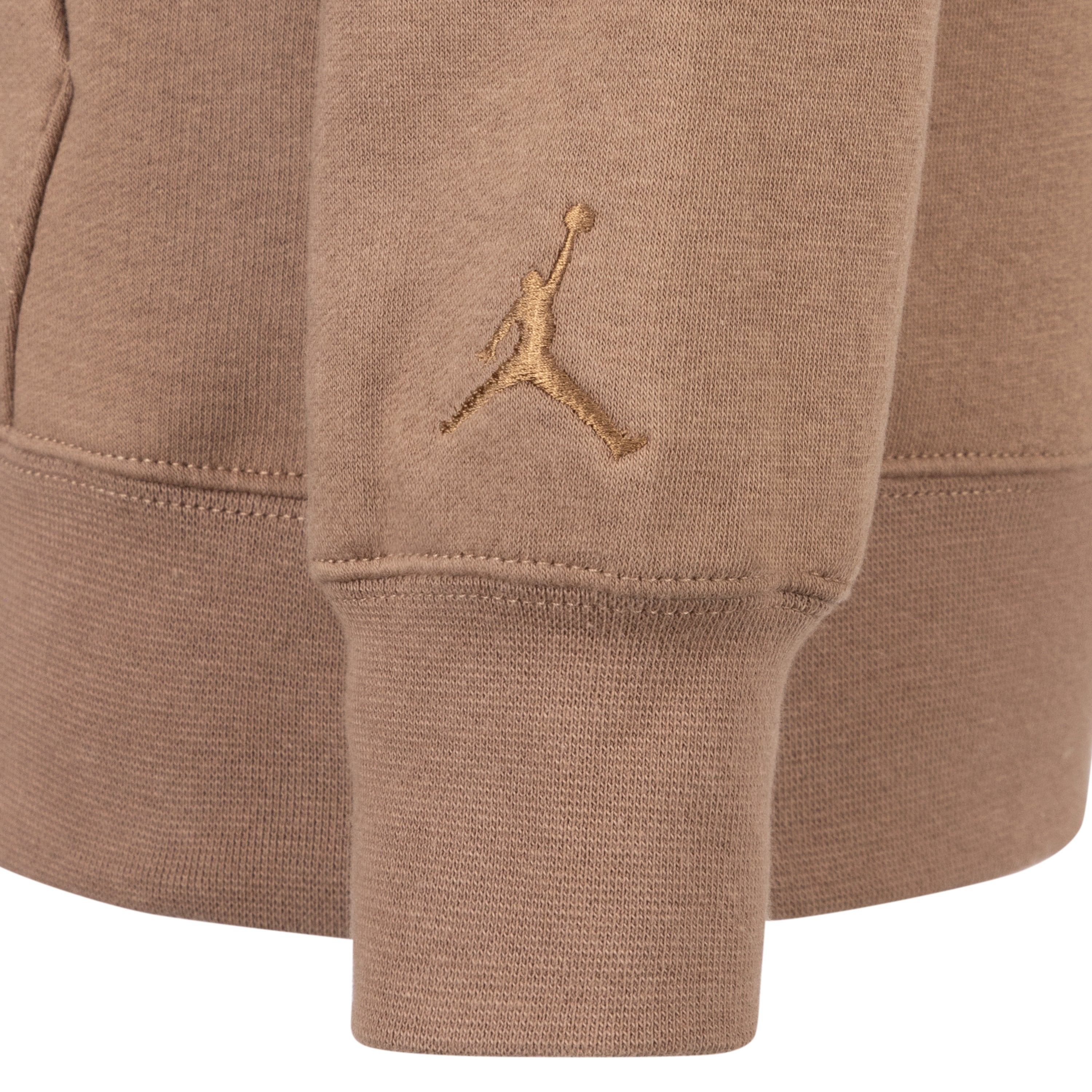 JORDAN JUNIOR BOYS' MJ FLIGHT MVP BROWN PULLOVER HOODIE (YOUTH SIZE S-XL)