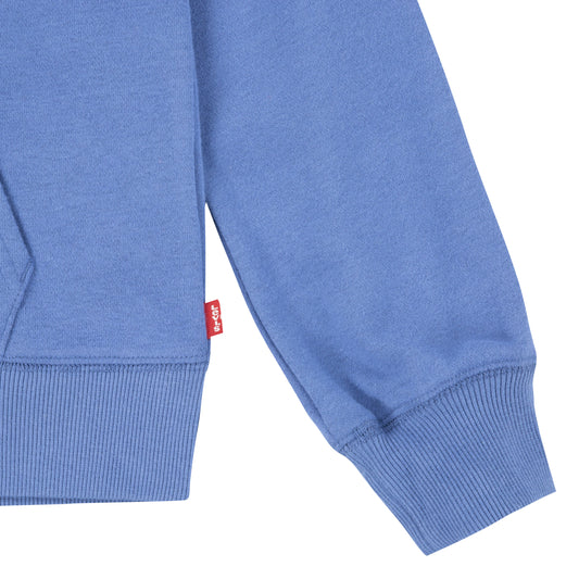 LEVI'S KIDS POSTER LOGO ZIP-UP BLUE HOODIE (YOUTH SIZE S-XL)