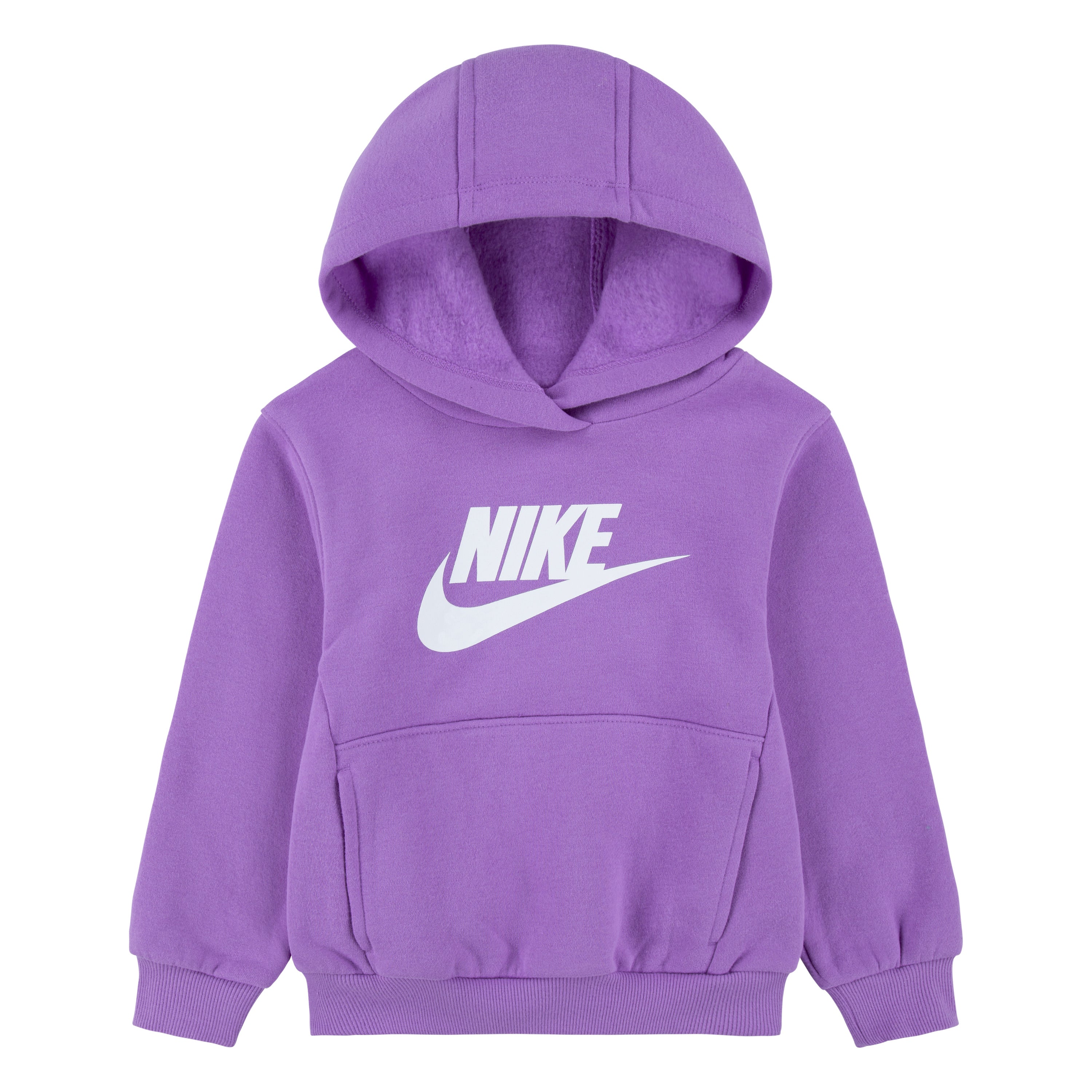 NIKE TODDLERS SPORTSWEAR CLUB FLEECE PURPLE HOODIE (SIZE 2T-4T)