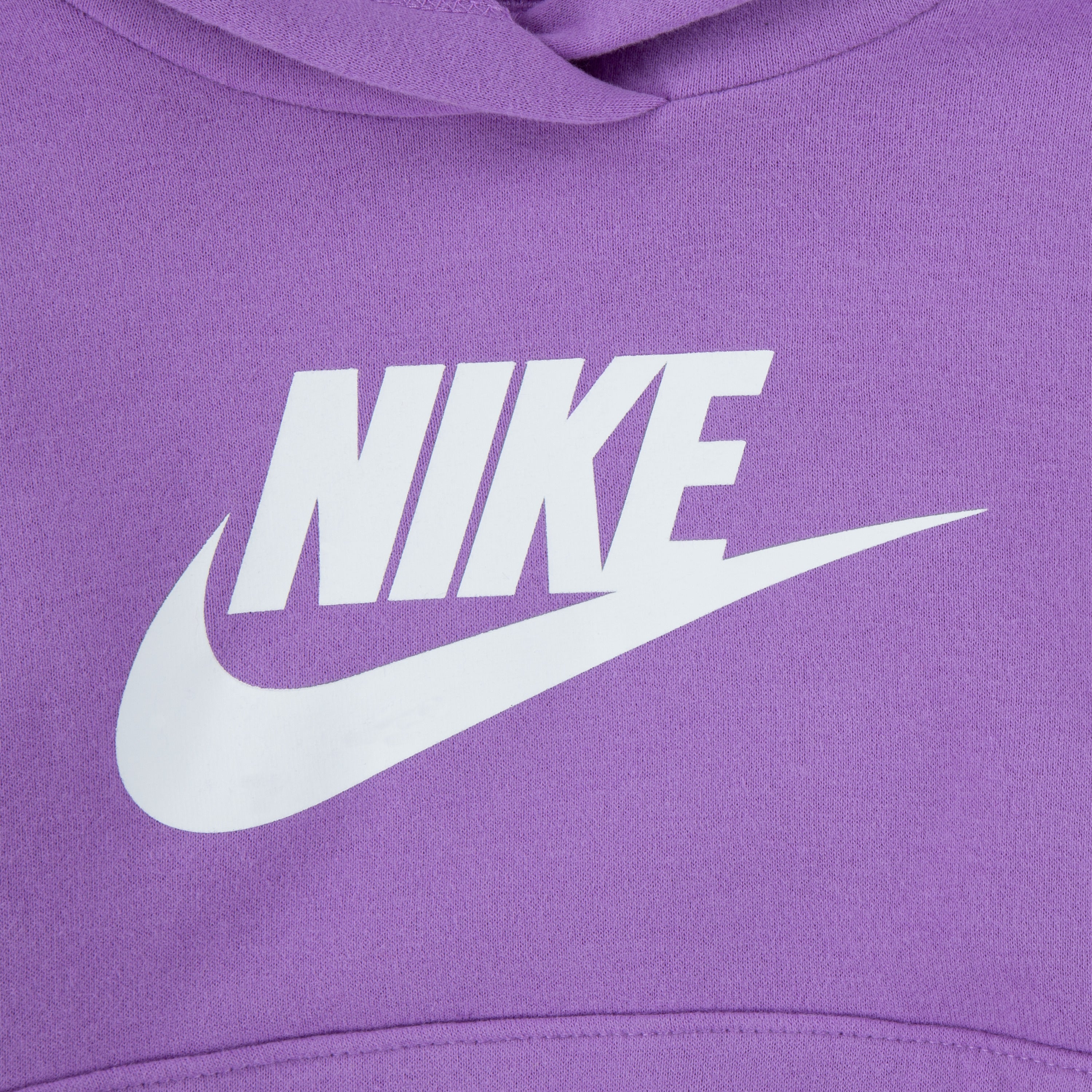 NIKE TODDLERS SPORTSWEAR CLUB FLEECE PURPLE HOODIE (SIZE 2T-4T)