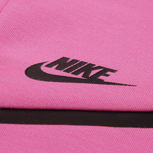 NIKE SPORTSWEAR KIDS' TECH FLEECE FULL ZIP PLAYFUL ROSE PINK HOODIE & JOGGER SET (SIZE 4-7 YEARS)