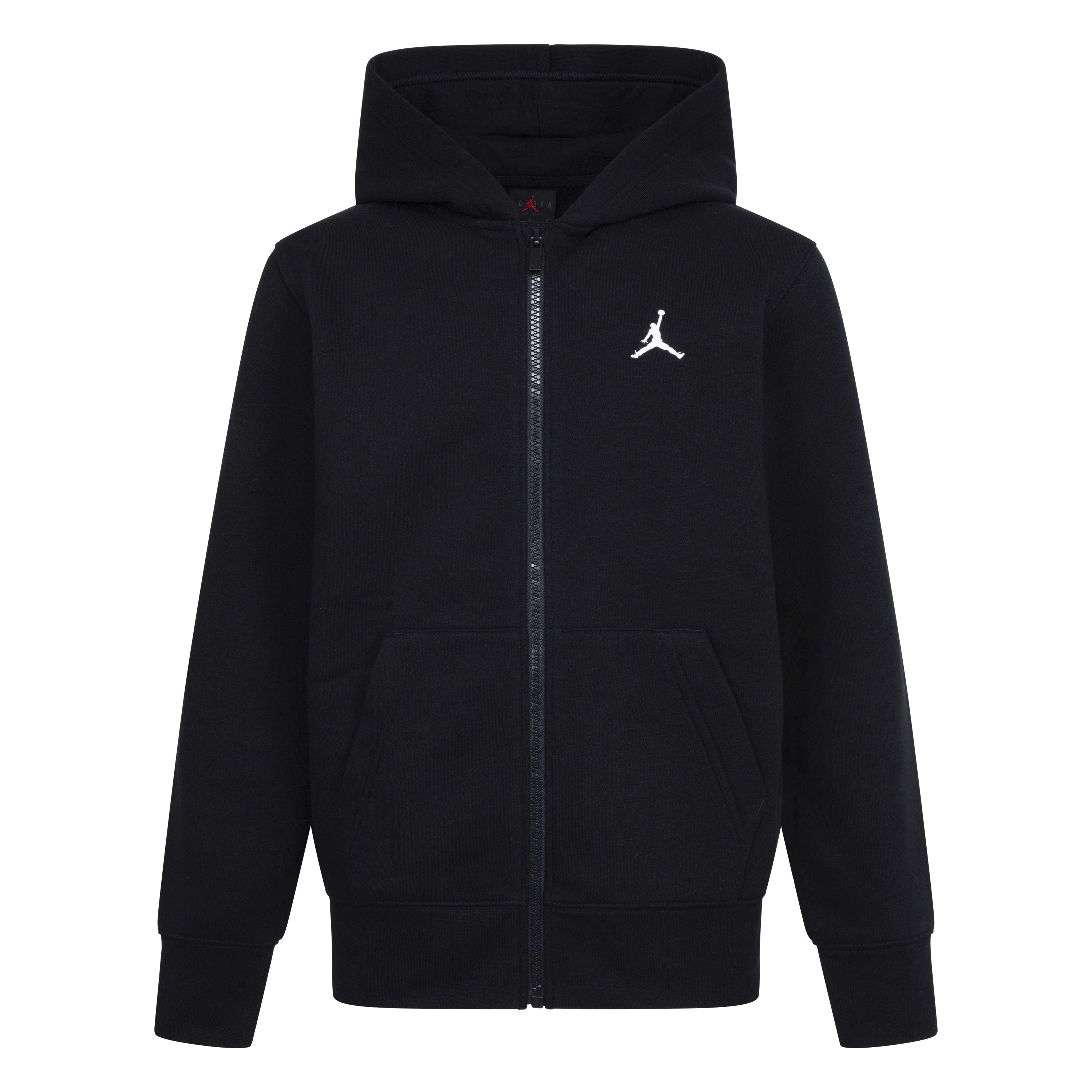 JORDAN YOUTH KIDS ZIP-UP HOODIE & JOGGER SET (BLACK SIZE S-XL)
