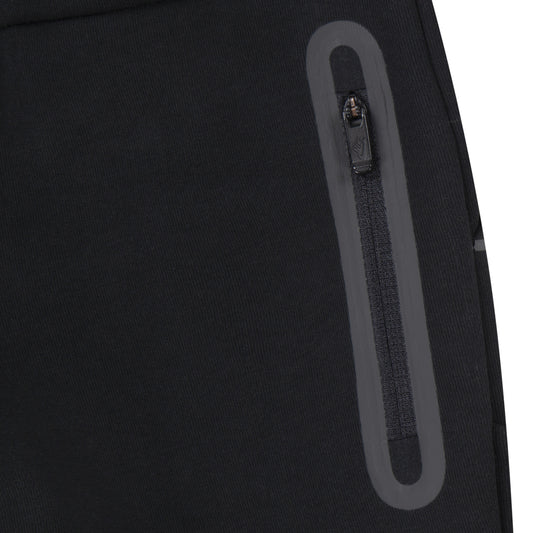 NIKE SPORTSWEAR TODDLERS' TECH FLEECE FULL ZIP ALL BLACK HOODIE & JOGGER SET (SIZE 2T-4T)