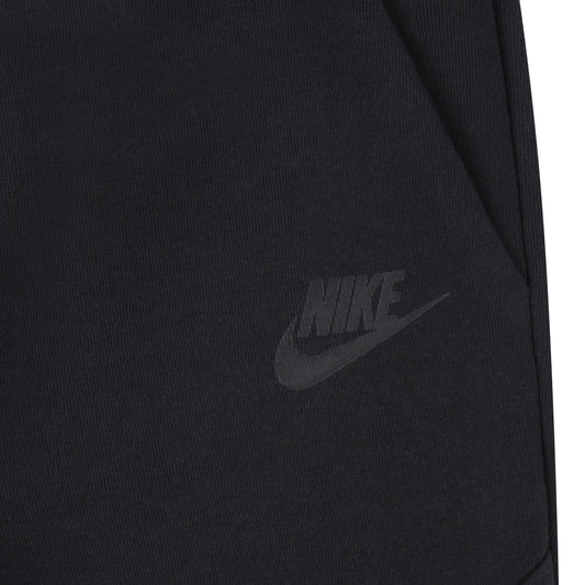 NIKE SPORTSWEAR TODDLERS' TECH FLEECE FULL ZIP ALL BLACK HOODIE & JOGGER SET (SIZE 2T-4T)